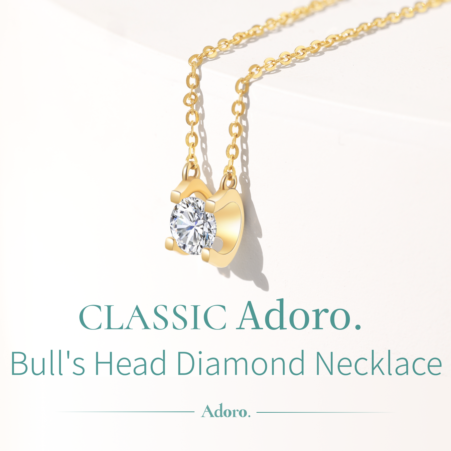 Bull's Head Diamond Necklace
