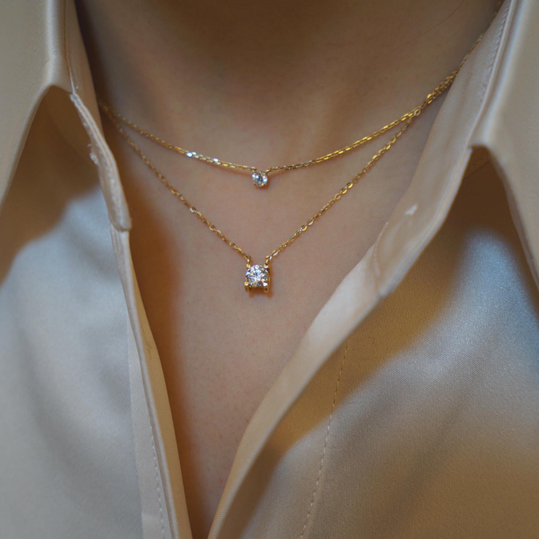 Bull's Head Diamond Necklace